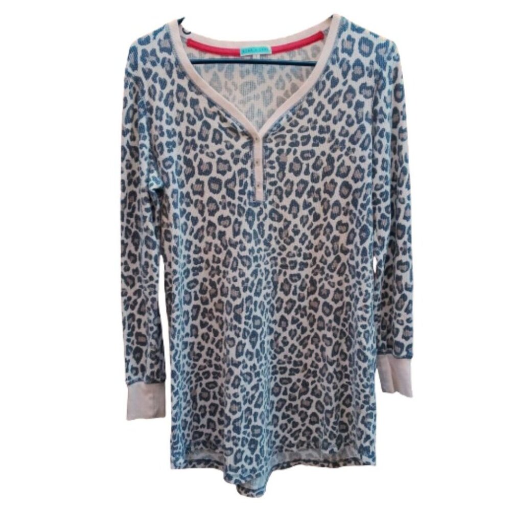 Leopard print sleep shirt